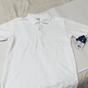 Izod Men's White Short-Sleeve Polo